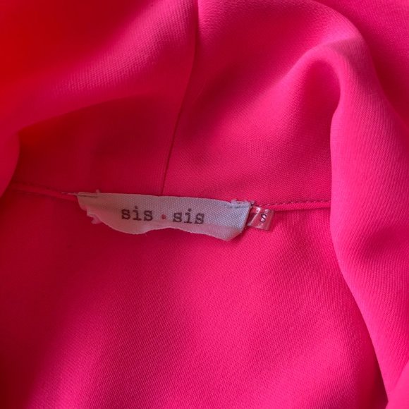 Sis Sis women's Barbie style hot pink shorts romper with pockets size S - Picture 5 of 7